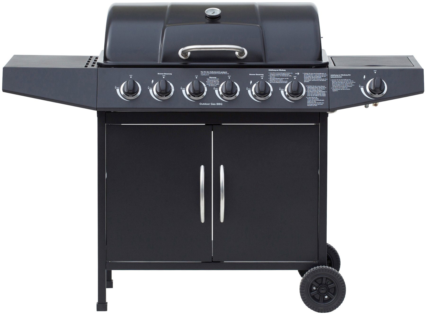 El Fuego Gasgrill Dayton 6+1, BxTxH: 133x54x97 cm