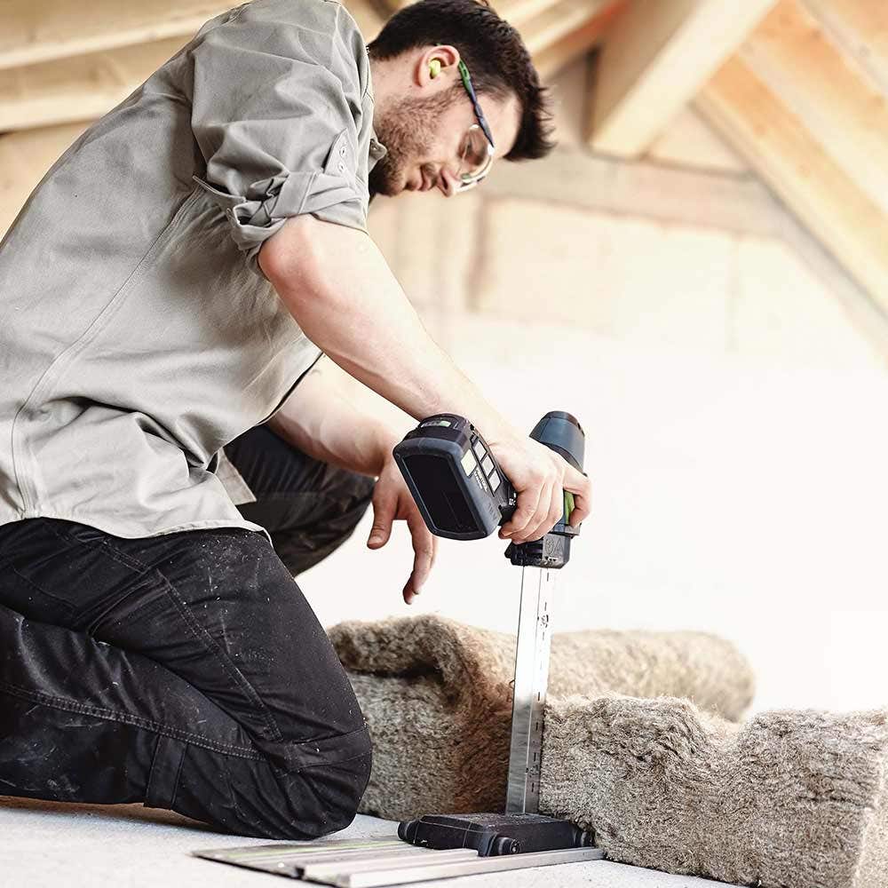 Serra isolante FESTOOL 18 V 240 mm ISC 240 com 1 bateria de 5,2 Ah em Systainer (conjunto 577128)