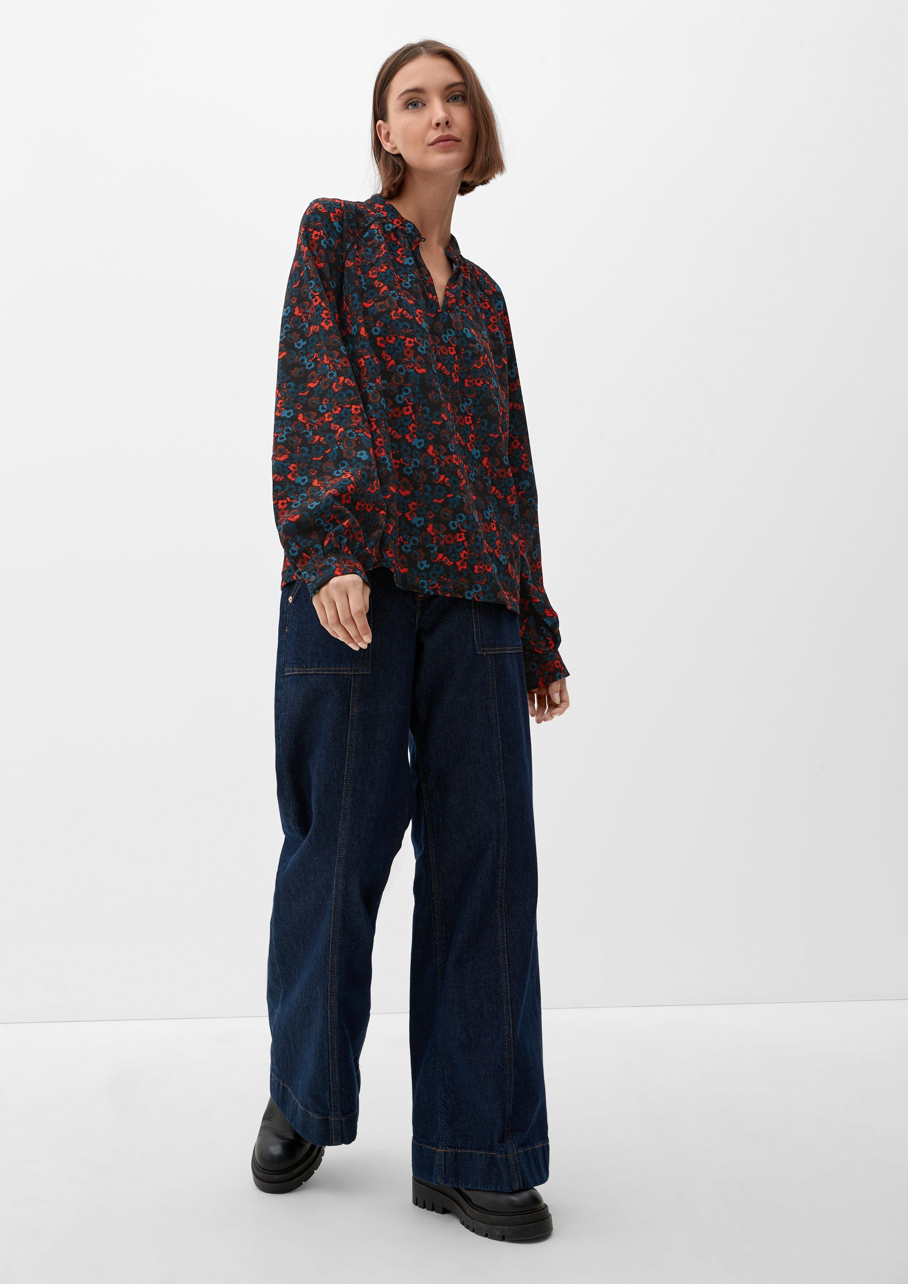 Leichte Bluse mit Alloverprint  2117759-23A5