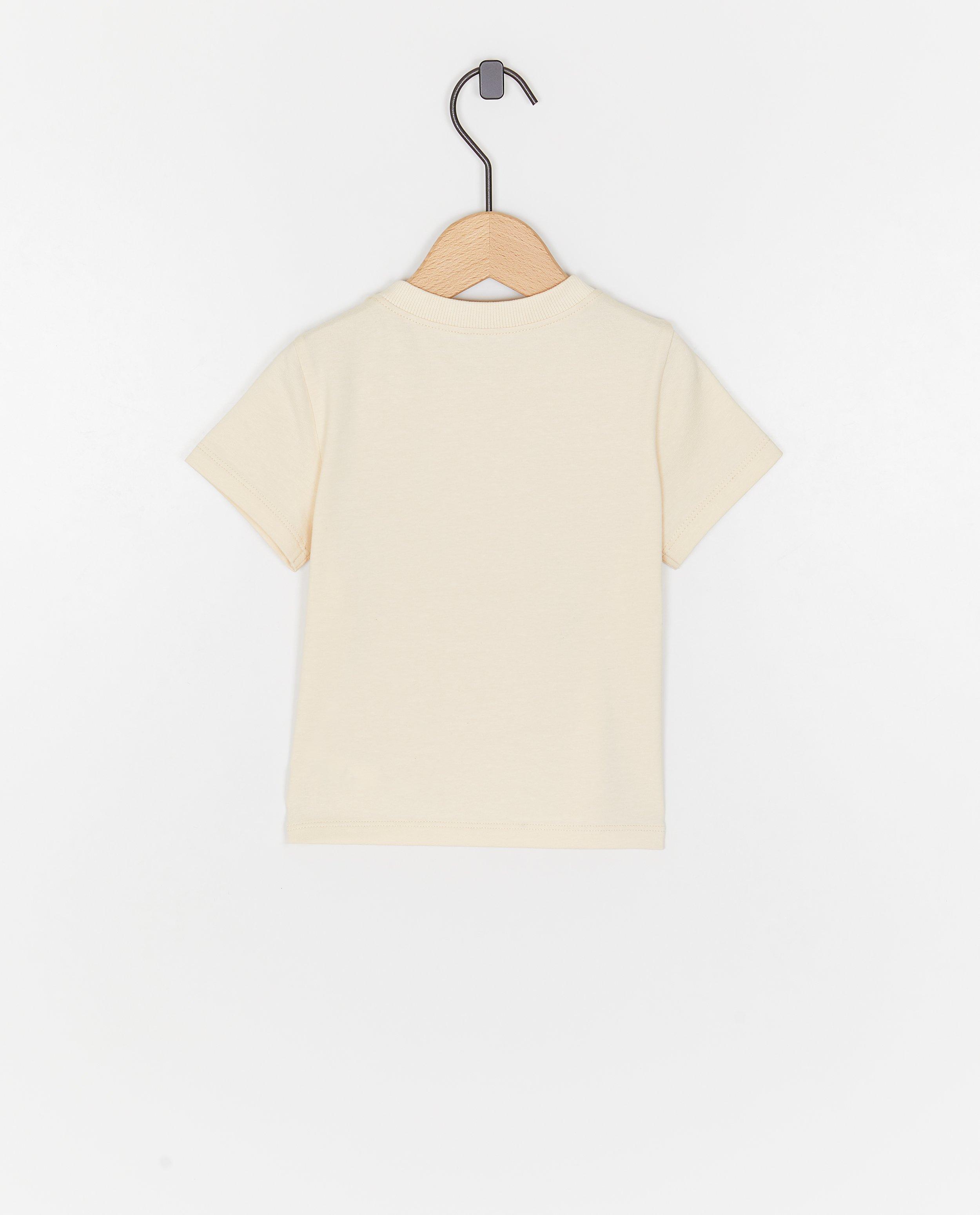 Cuddles and Smiles T-shirt med broderade figurer vit