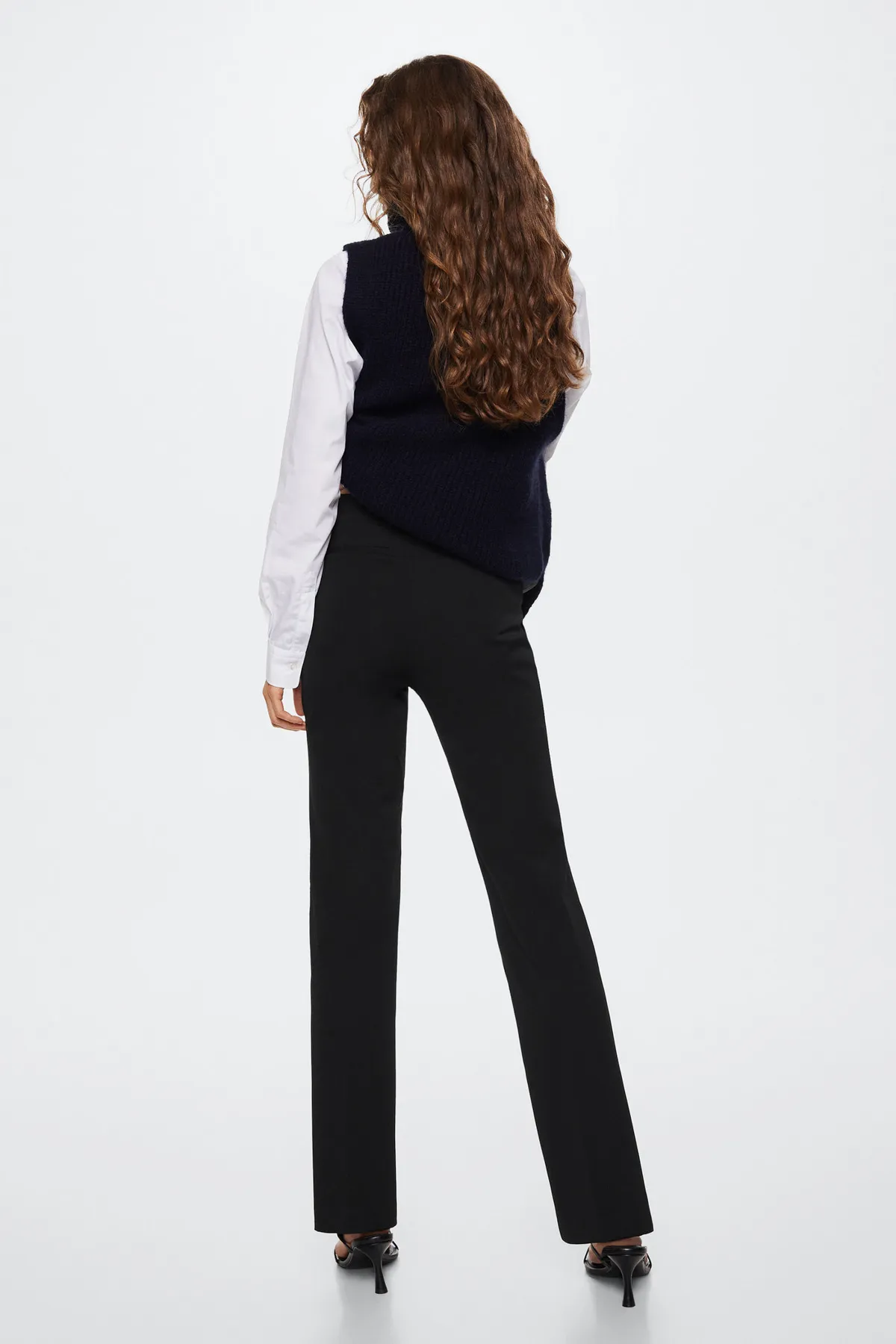 MANGO  Schwarze Damenhose 37017763
