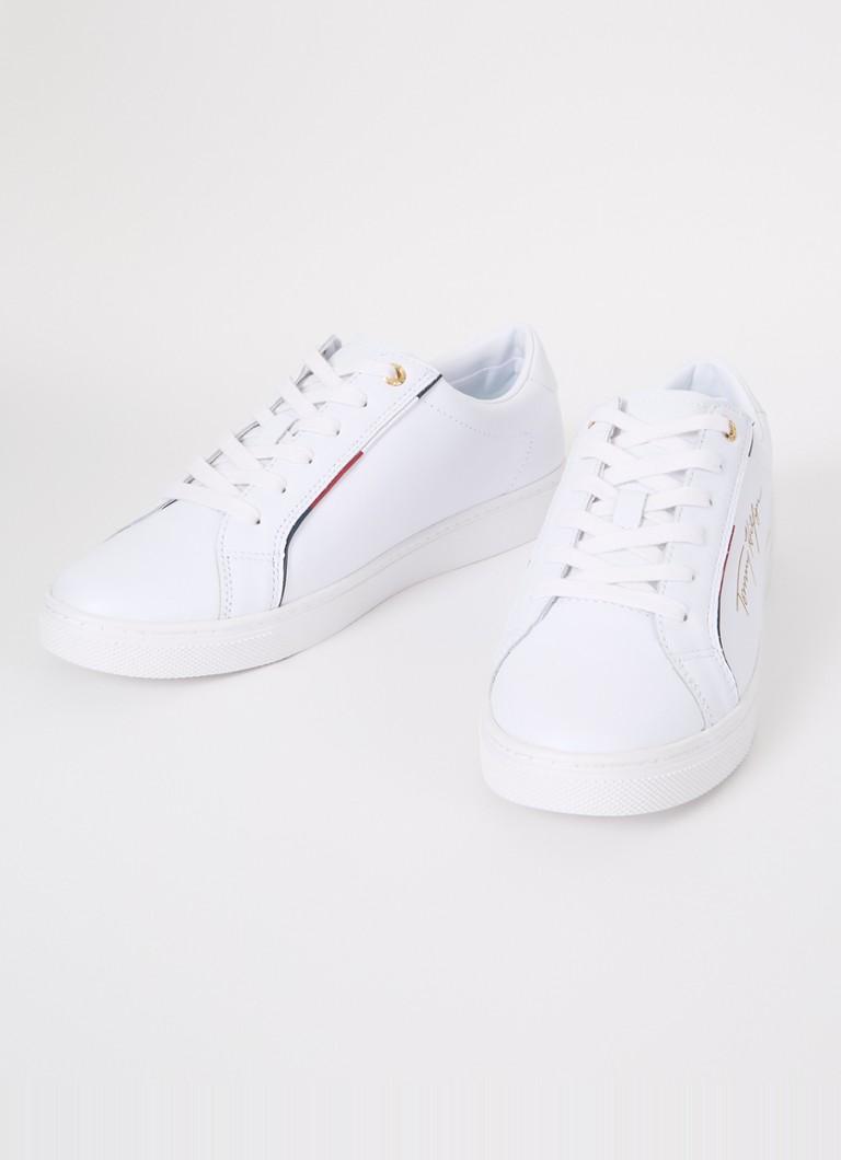 Teniși Tommy Hilfiger Signature cu detalii din piele