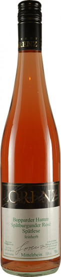 2022 Bopparder Hamm Spätburgunder Rosé feinherb - Weingut Toni Lorenz