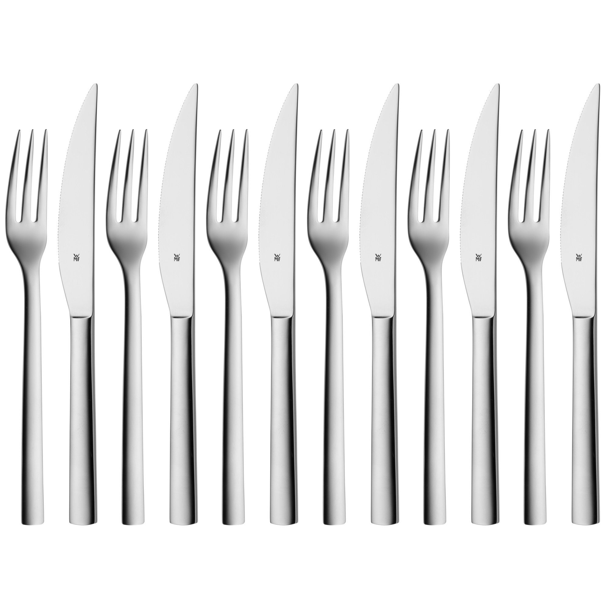 WMF Steakbesteck Nuova, Solide Monobloc Steakmesser