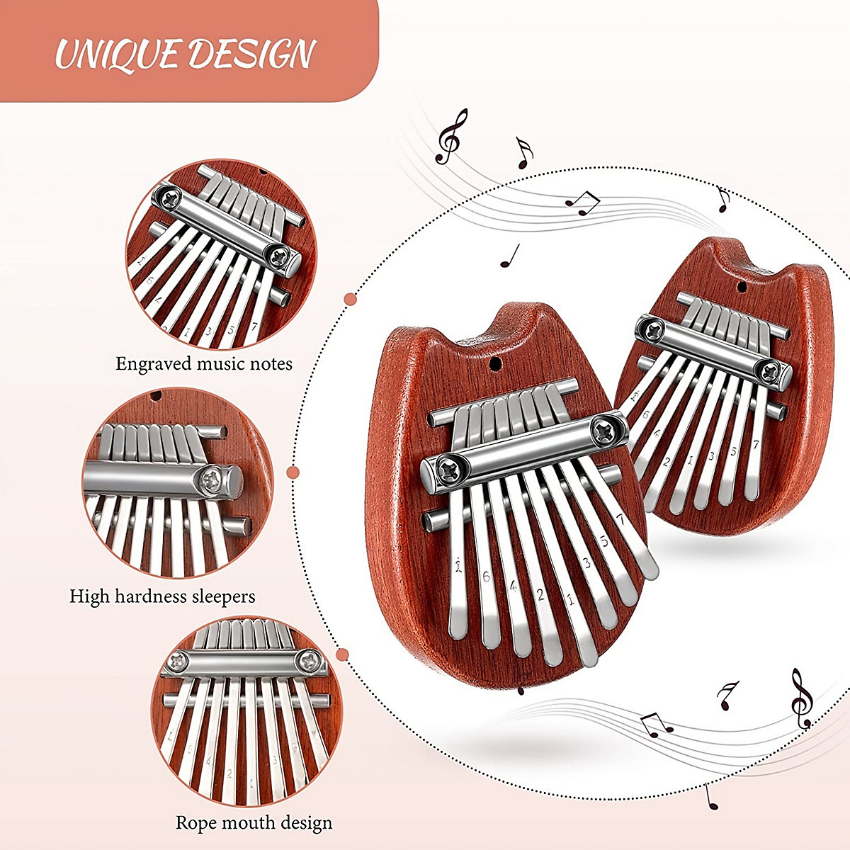 Kalimba Daumen Klavier Rhythmusinstrumente für Kinder