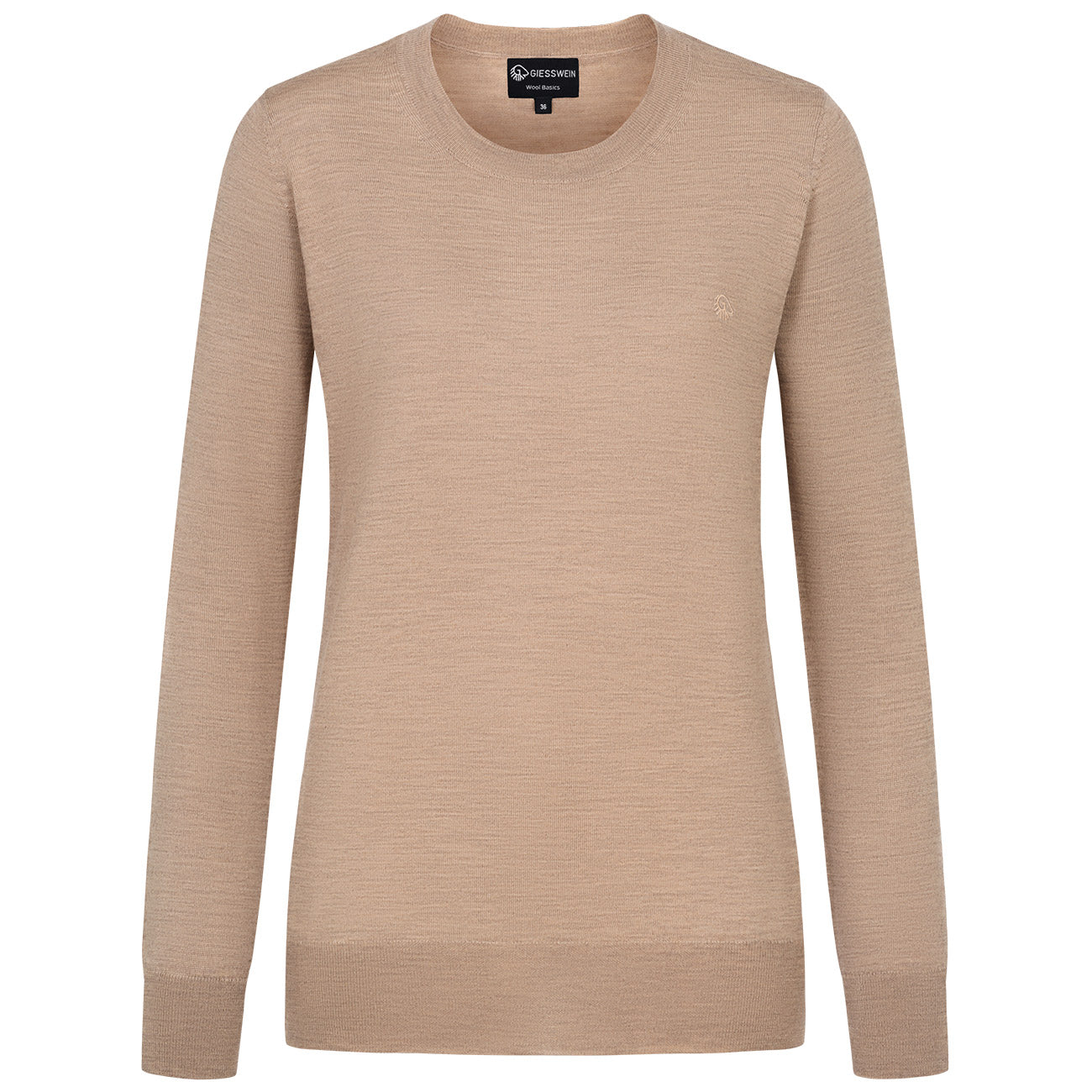 Baumwollpullover Rundhals Damen