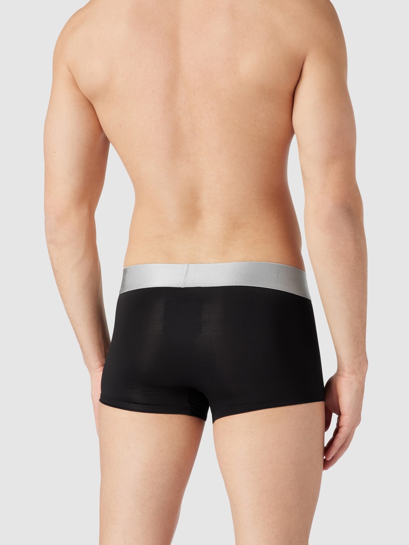 Slip mit elastischem Bund in metallic im 3er-Pack in schwarz