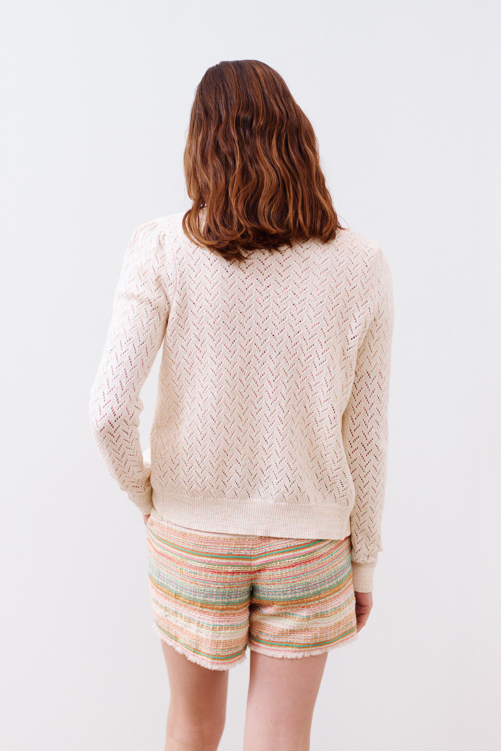 pull cesar rose champagne femme