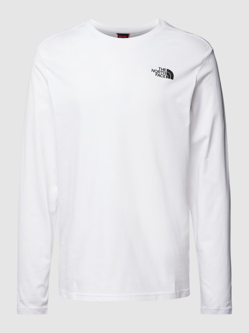Longsleeve mit Label-Print in weiß