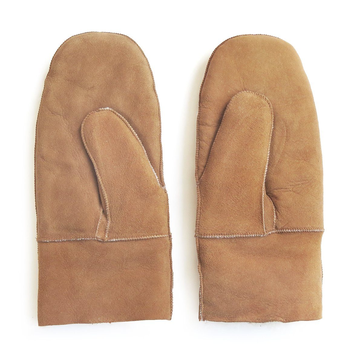 Sonia Originelli Fäustlinge Fausthandschuh Schaf Lammfell Fäustlinge Leder Handschuhe Struktur des Fells kann abweichen, Farben können abweichen