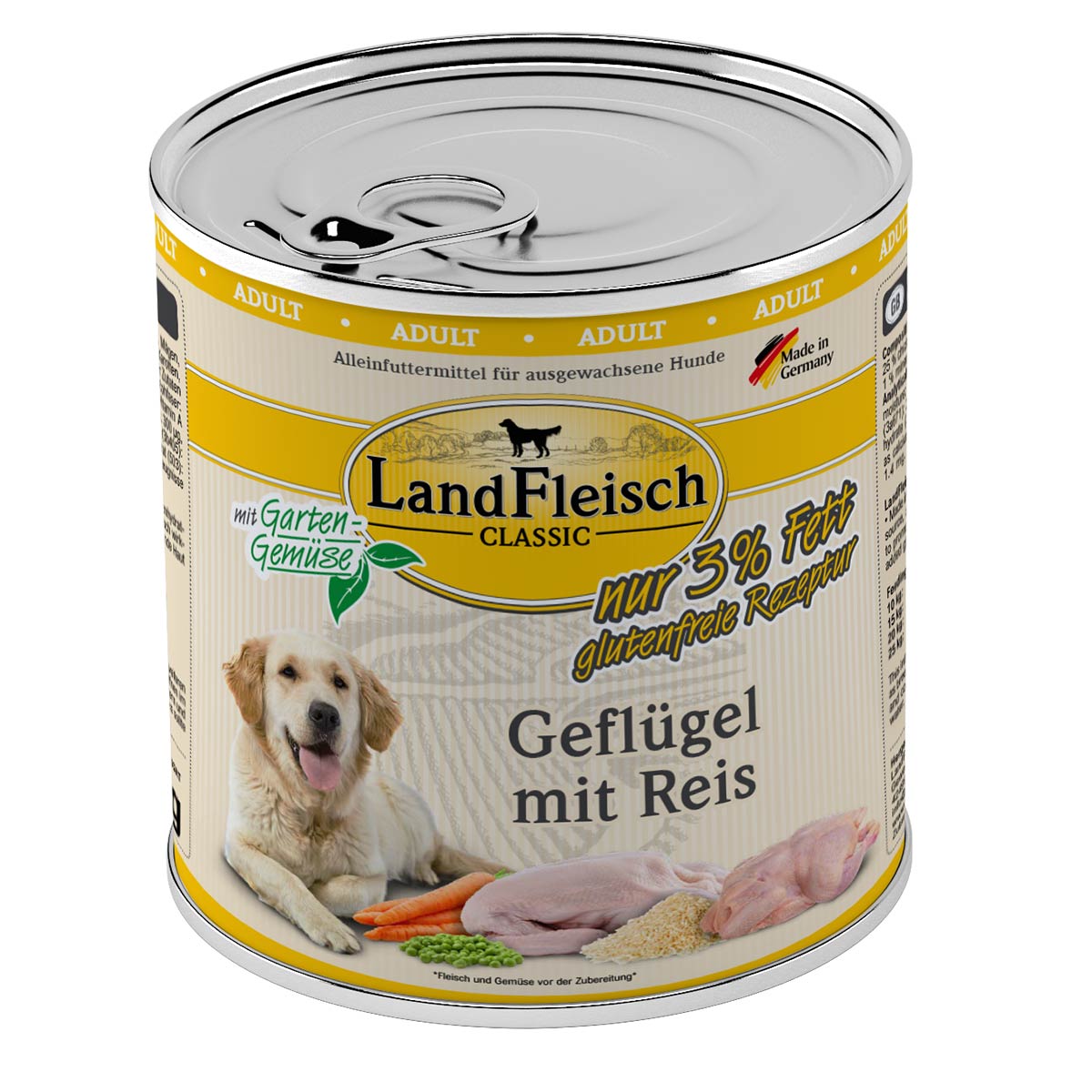 LandFleisch Dog Classic Geflügel mit Reis kaufen bei ZooRoyal