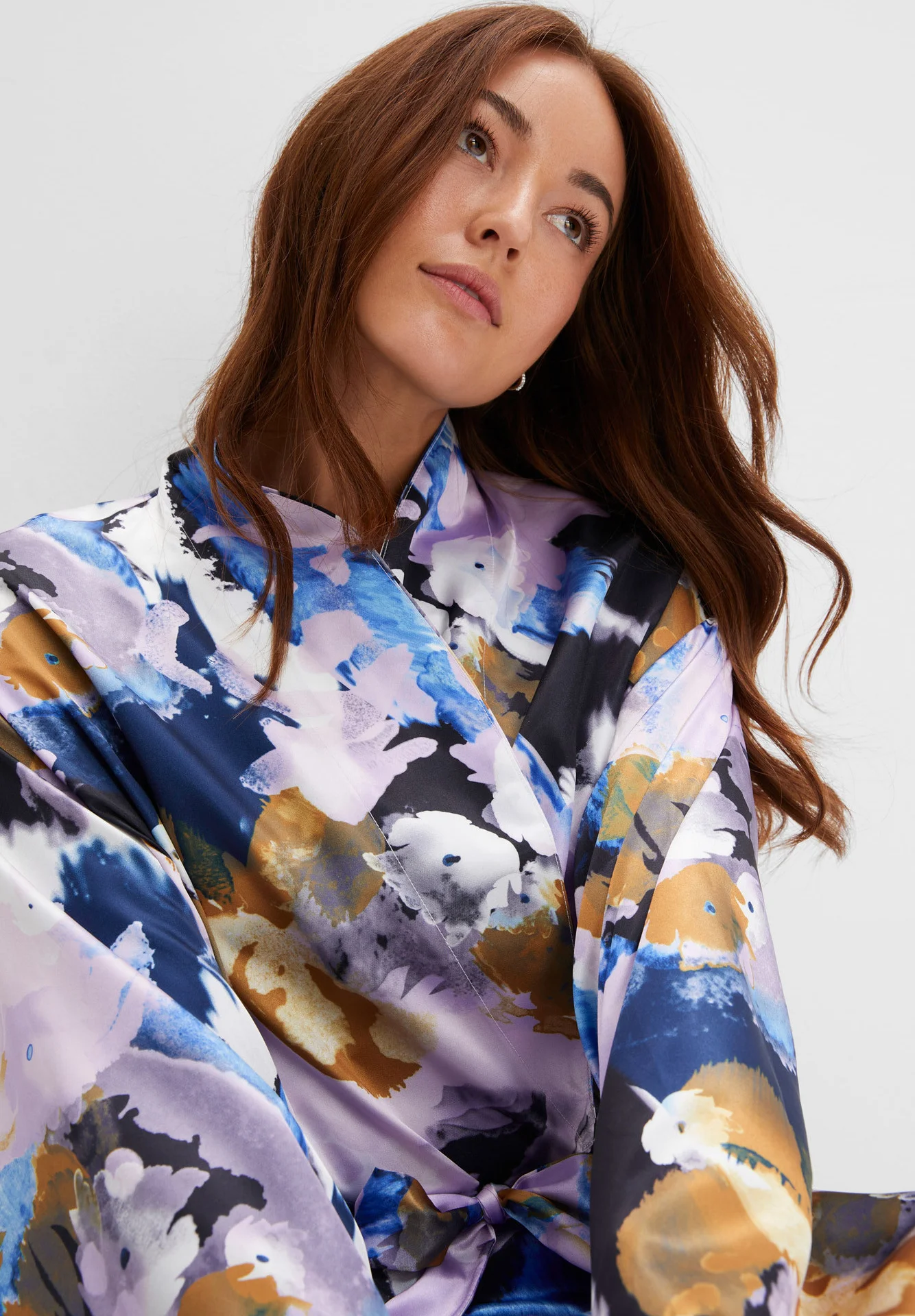 Bonprix LANGER KIMONO - Albornoz
