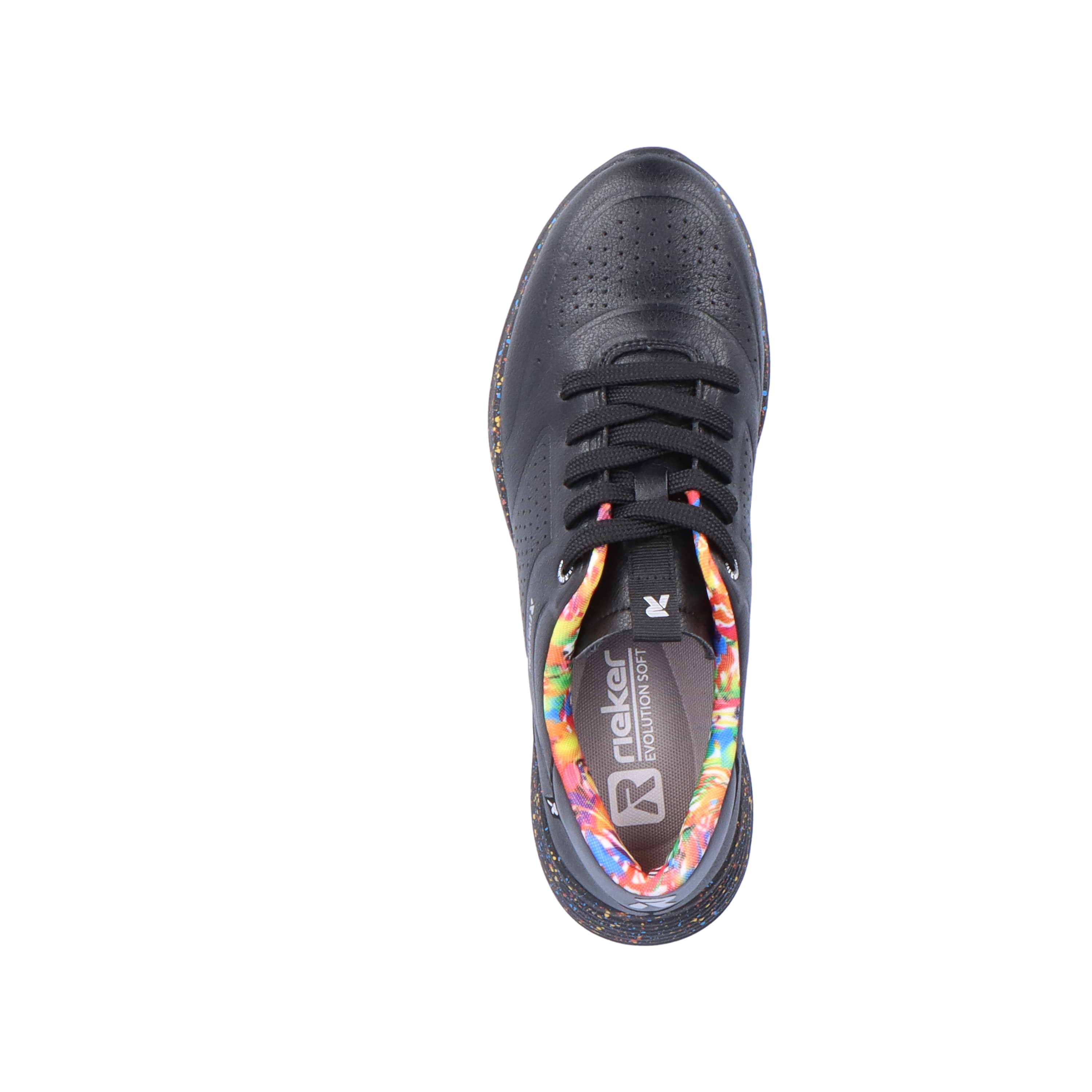 Rieker Damen Sneaker Low urban-black rainbow