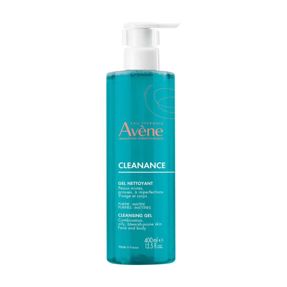 Avène Cleanance Καθαριστικό Τζελ για Λιπαρό και Ακνεϊκό Δέρμα, 400 ml