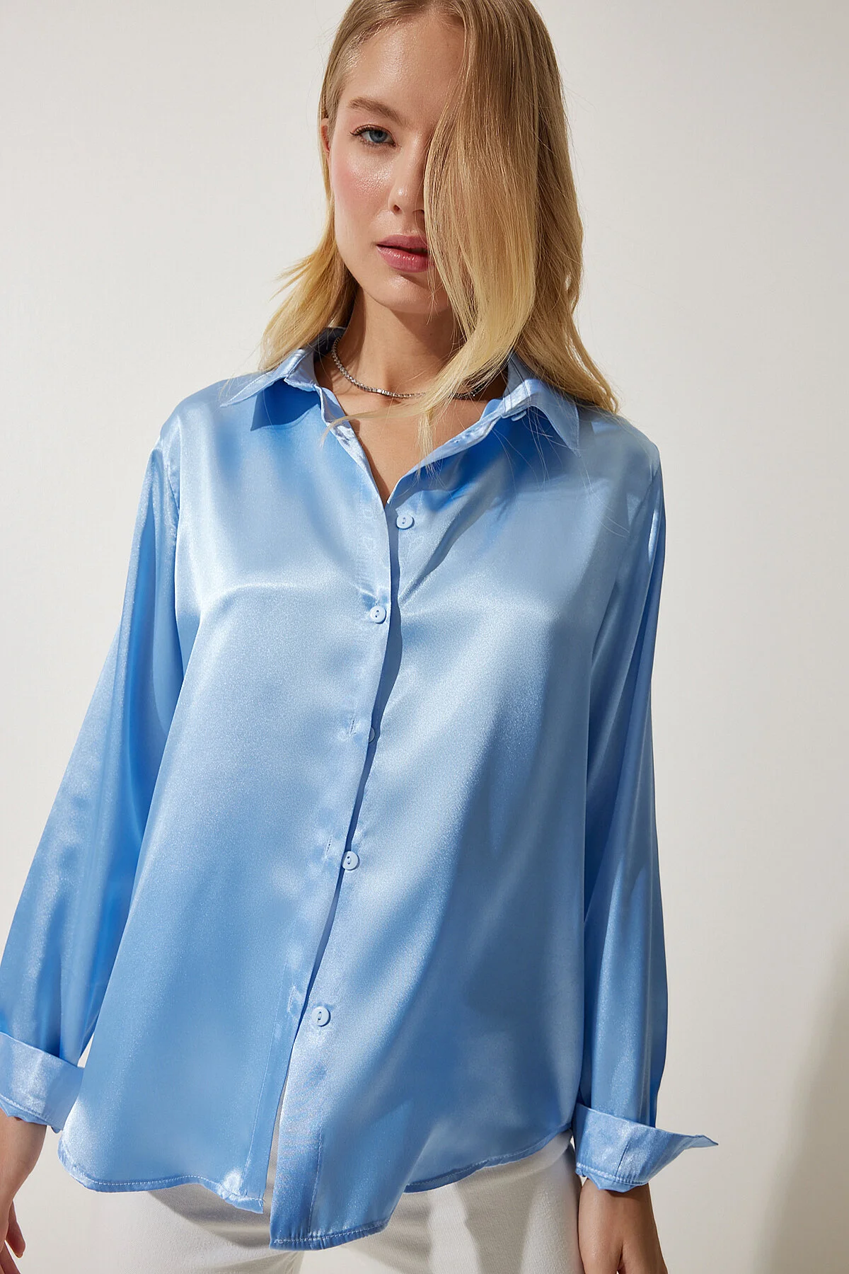 Happiness İstanbul  Hemde - Blau - Regular Fit