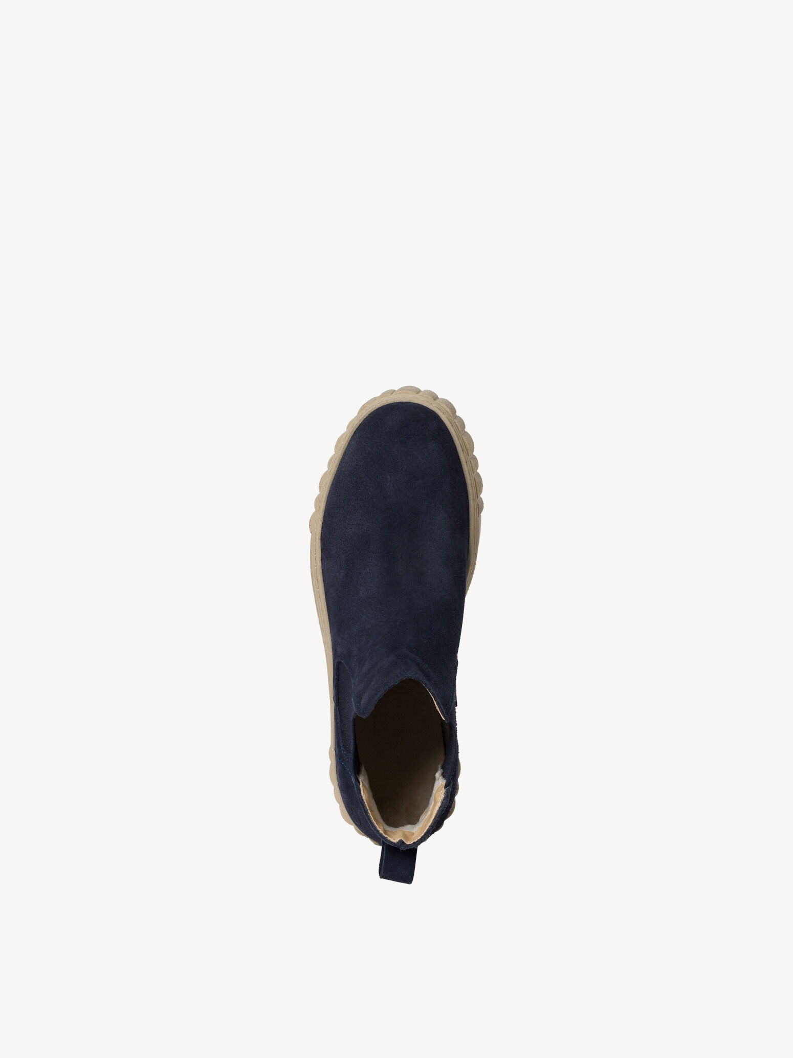 Bottine Chelsea en cuir - bleu