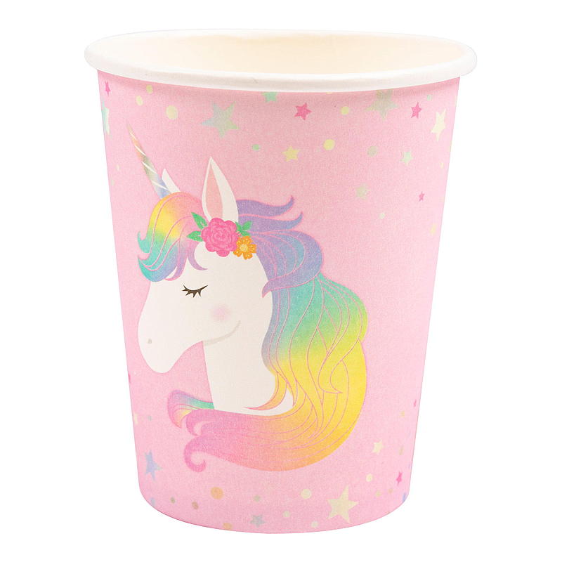 Giform Pappbeger 8 stk Unicorn