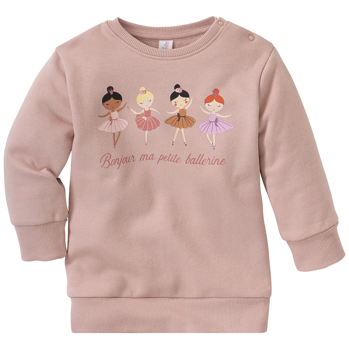 Baby Sweatshirt mit Ballerina-Print