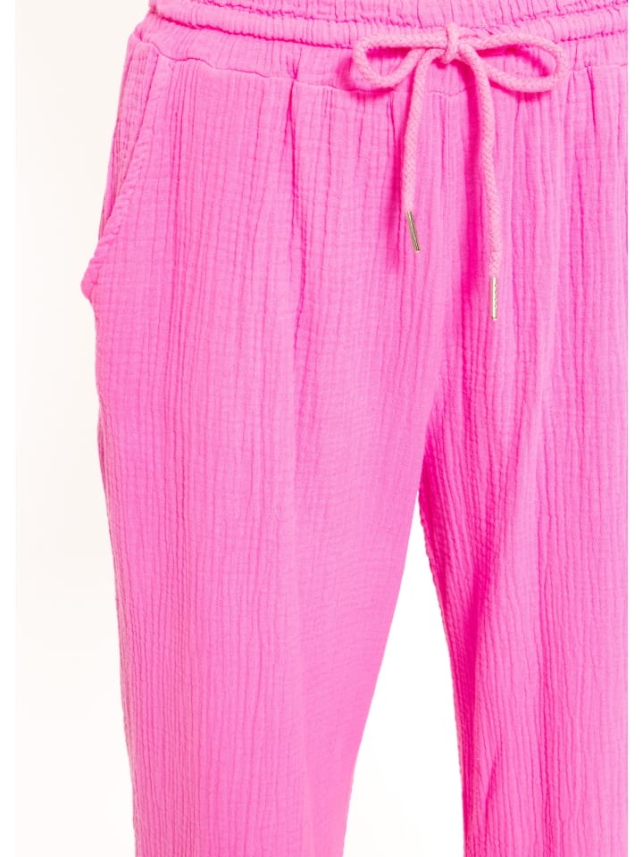 SASSYCLASSY Musselin Hose in pink günstig kaufen
