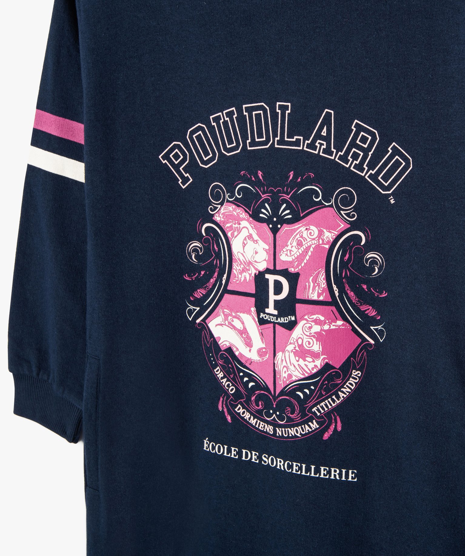 Robe sweat en molleton fille - Harry Potter marine | GEMO