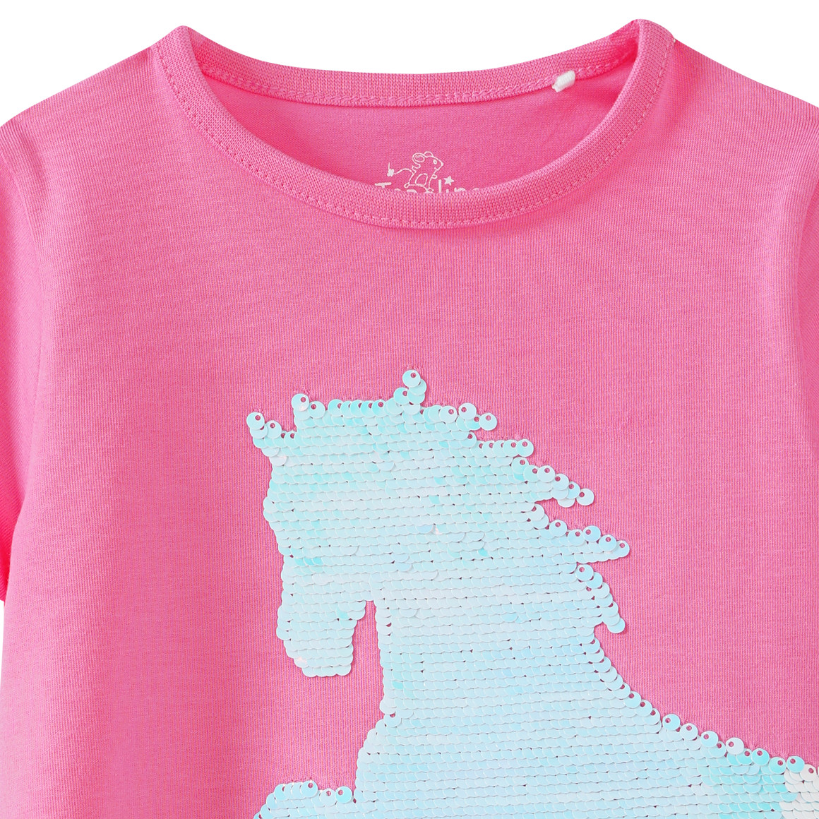 Mädchen T-Shirt mit Wendepailletten