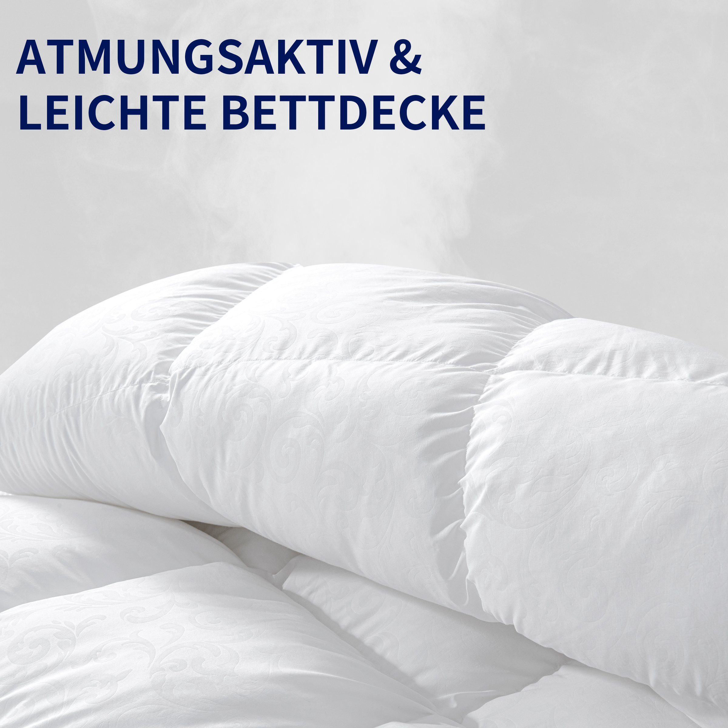 Microfaserbettdecke, Leichte Microfaserbettdecke, SUBRTEX, Füllung: 100% POLYESTER, Wohlige Wärme sorgt für angenehmen Schlaf.
