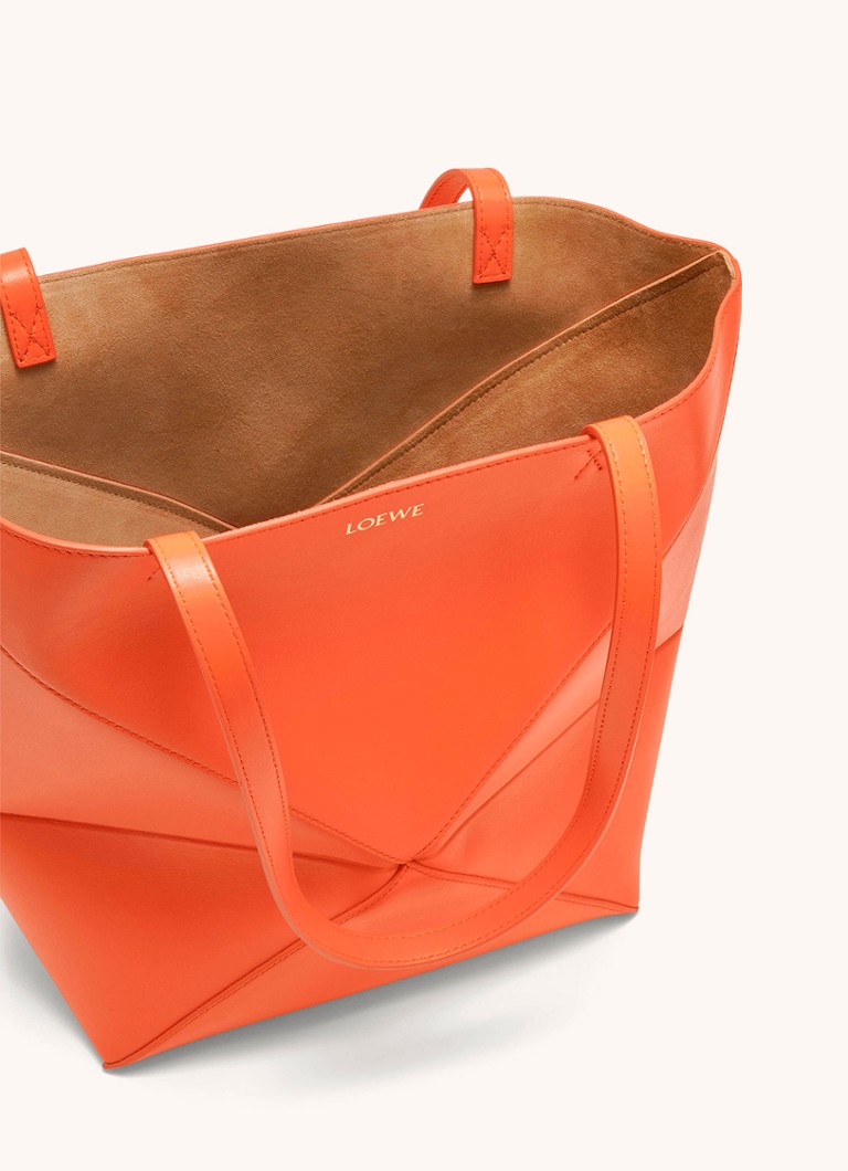 LOEWE Puzzle Fold medium shopper laget av kalveskinn