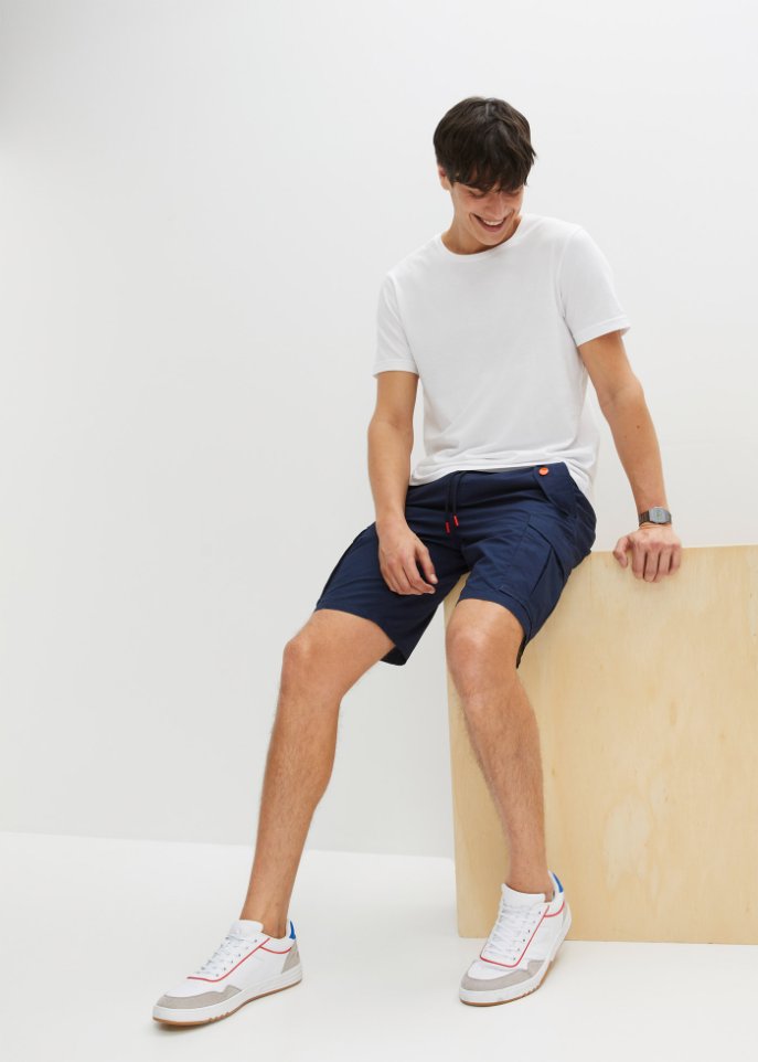 Schlupf-Cargo-Bermuda, Regular Fit