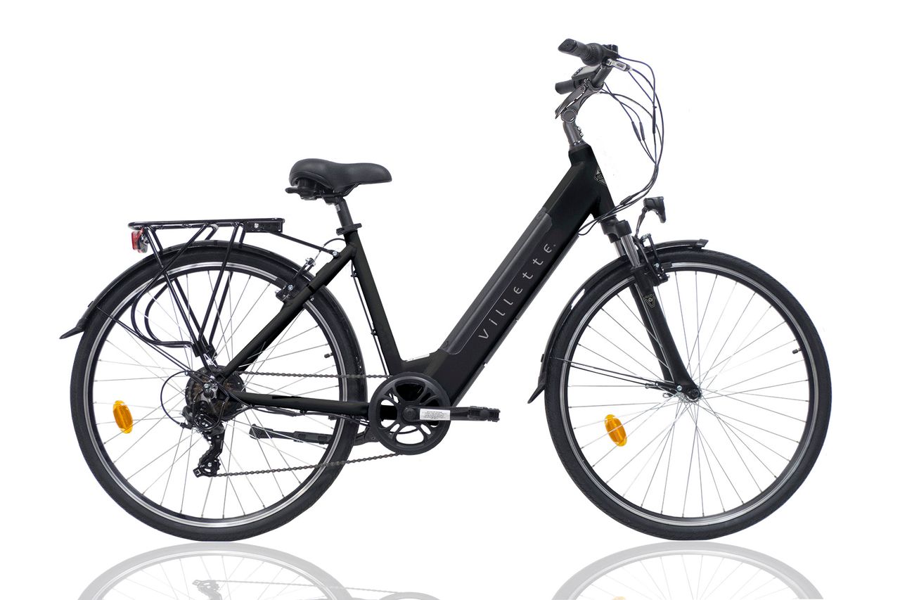 Villette l'Amant Eco, City E-bike, Damen, 10.4 Ah, 7 Gänge, Schwarz