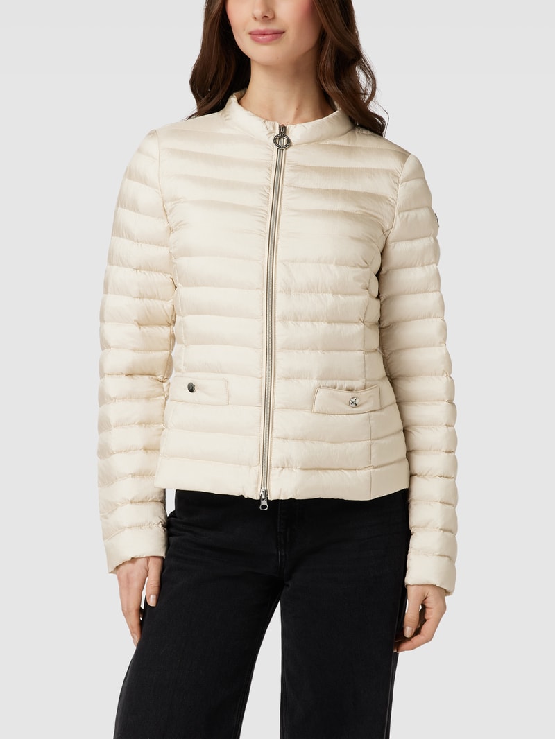 Steppjacke mit Reißverschluss in kitt