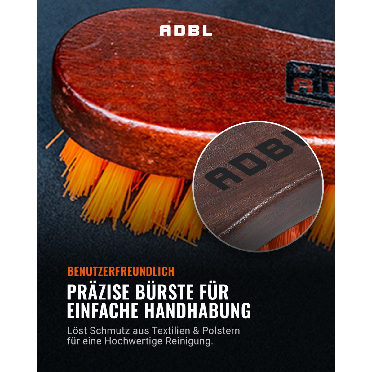 ADBL Textile Brush Textil-Reinigungsbürste