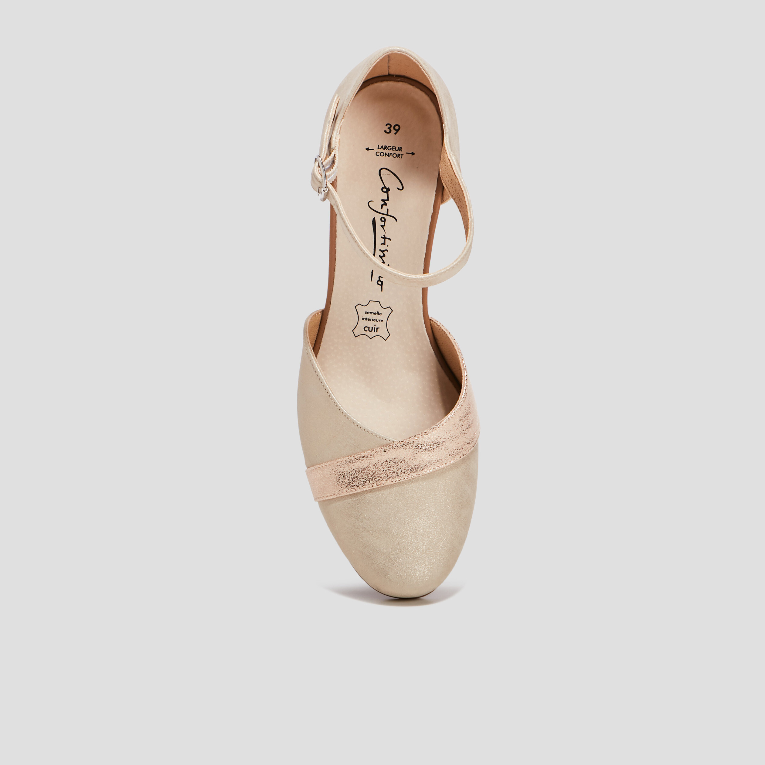 Escarpins pied large sable femme | La Halle