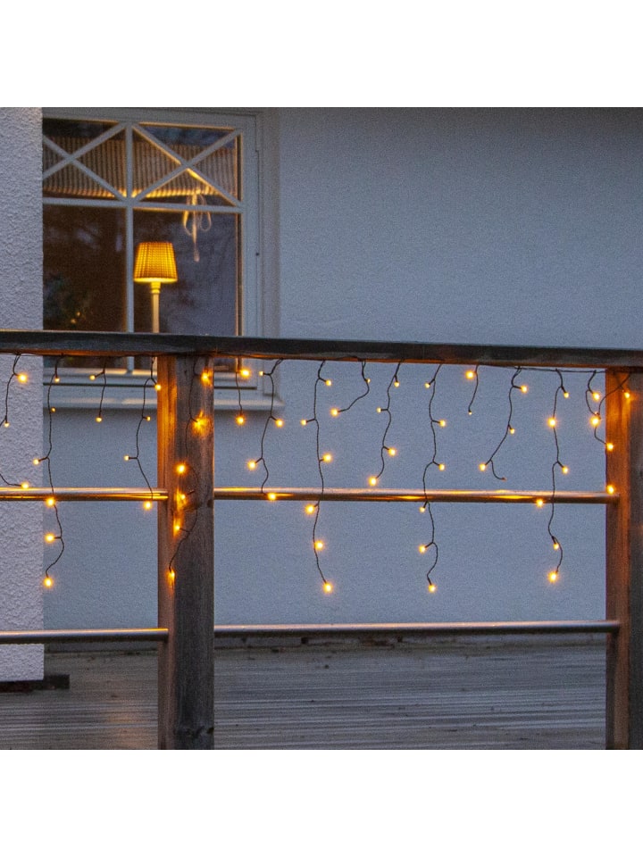 STAR Trading LED Lichtervorhang ,Golden Warm White', 480 LEDs, 12m in Schwarz günstig kaufen onesize