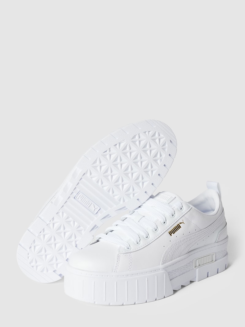 Sneaker mit Plateau-Sohle Modell 'Mayze' in weiß
