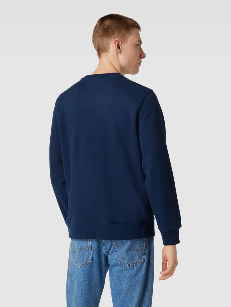 Sweatshirt mit Rundhalsausschnitt in dunkelblau