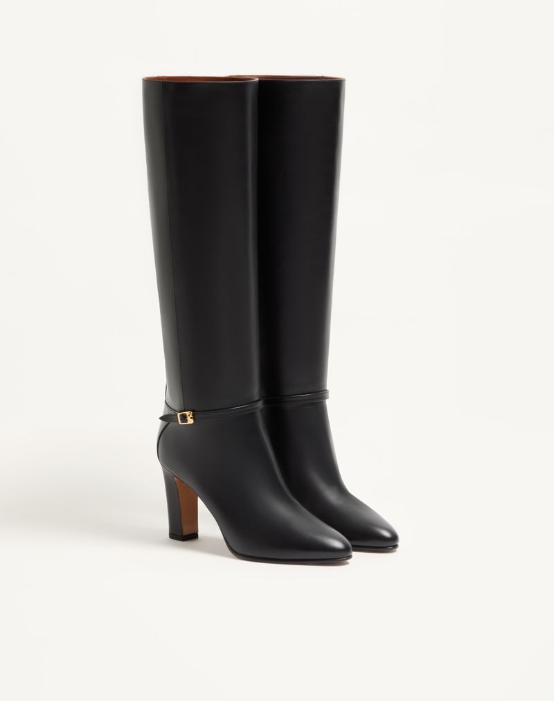 Bota Pattie de 100 mm em couro de bezerro