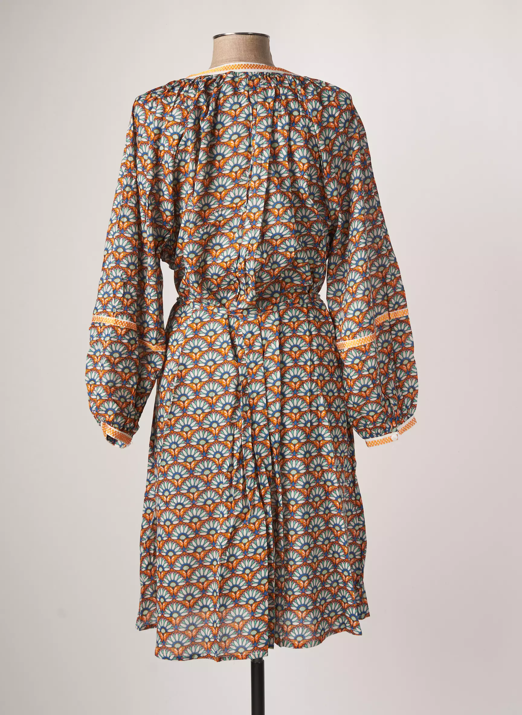 La Fiancee Robes Mi Longues Femme couleur orange