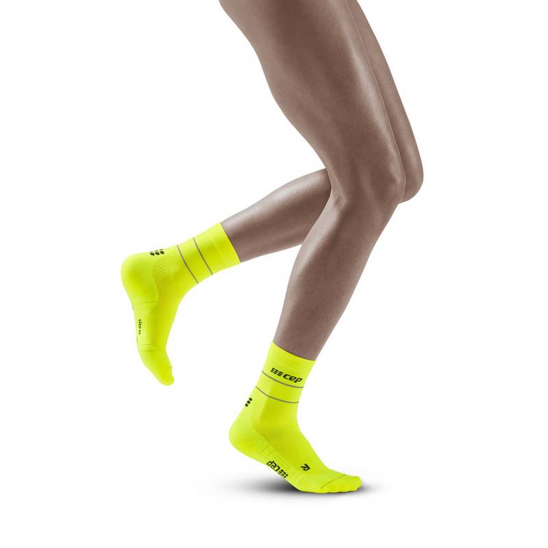 CEP Reflective Mid Cut Socken Damen