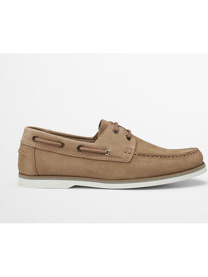 Marc O´Polo Leder-Mokassins in Taupe günstig kaufen