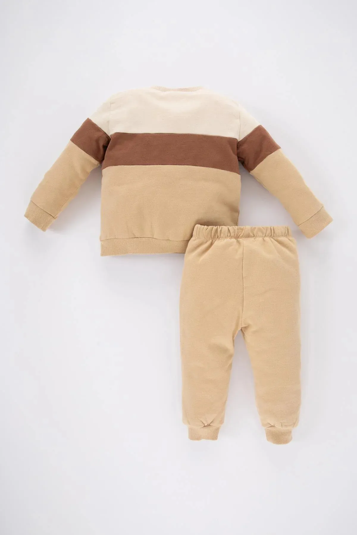 DeFacto  Weiches, pelziges Sweatshirt-Trainingshose für Babys, 2er-Set Y1410a223au