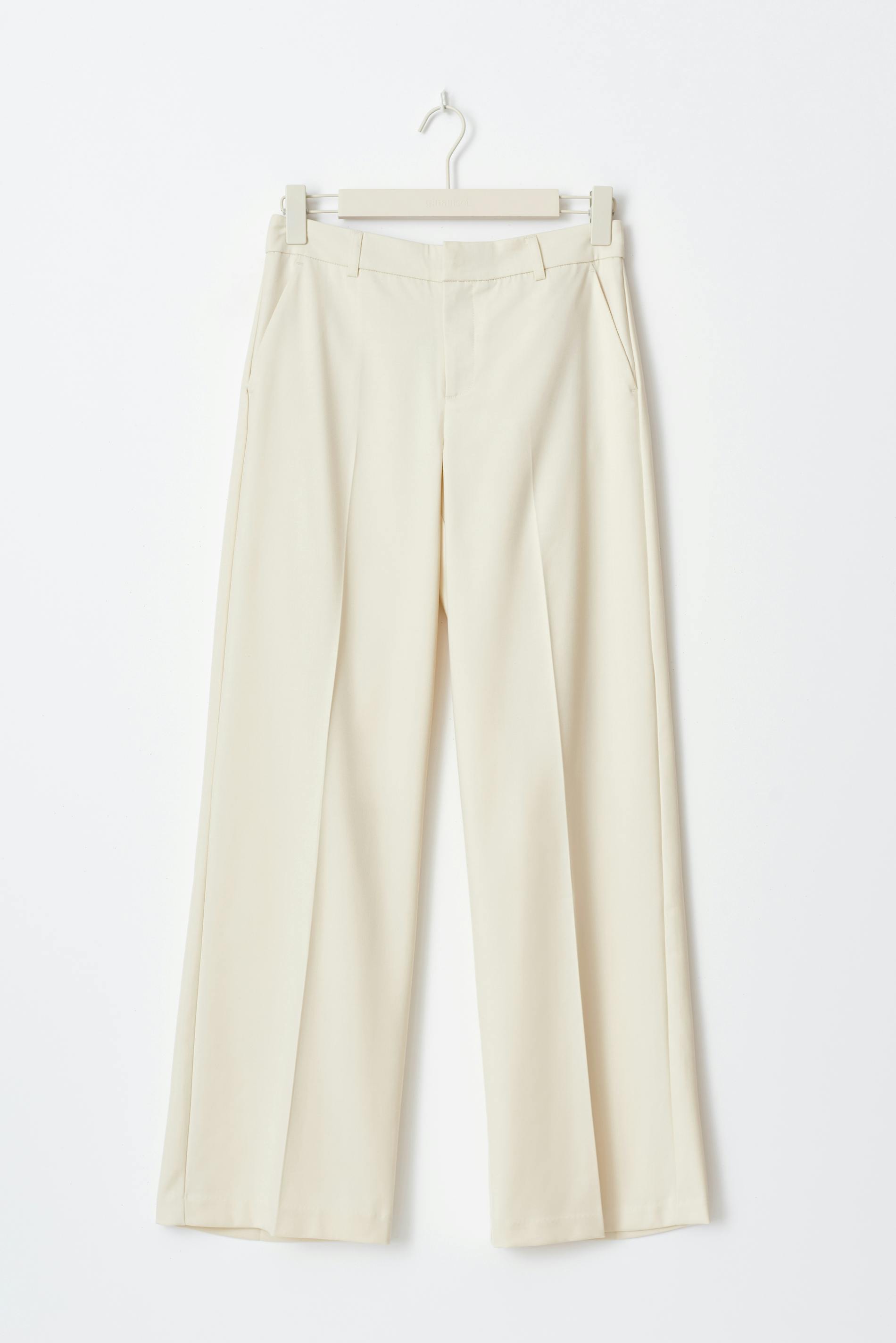 Wide leg suit trousers