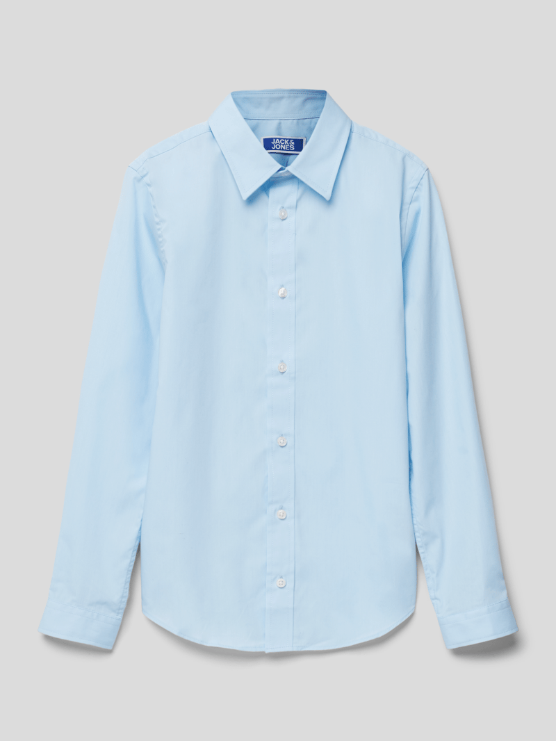 Hemd mit Kentkragen in bleu
