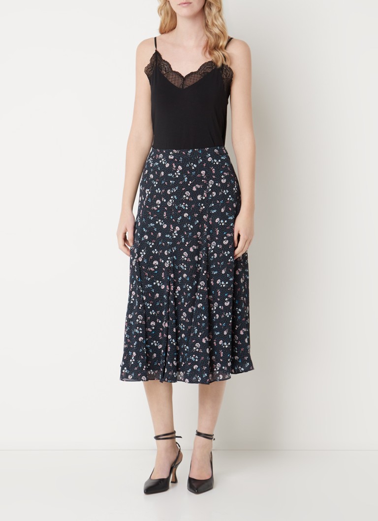 Fustă midi cu imprimeu floral Tess de Hobbs