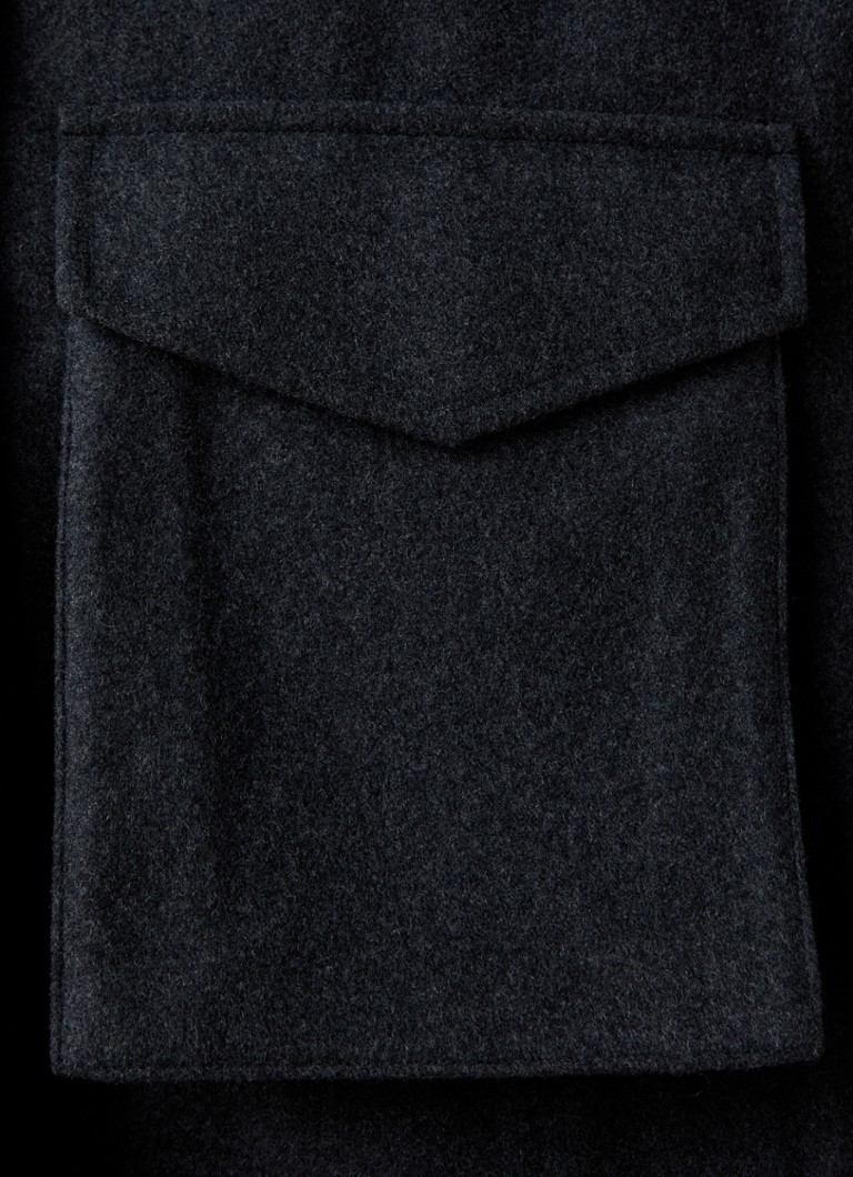 TOTEME Felt jacket in wool blend with flap pockets