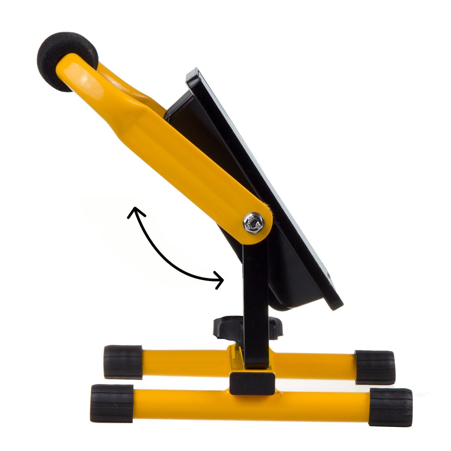 Maclean Baustrahler, LED Baustrahler 50W mit Bodenarbeitsstativ