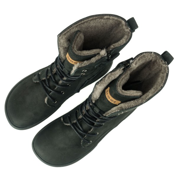 Koel bare |mid ~ Faro Schnürstiefel Winter ~ Black