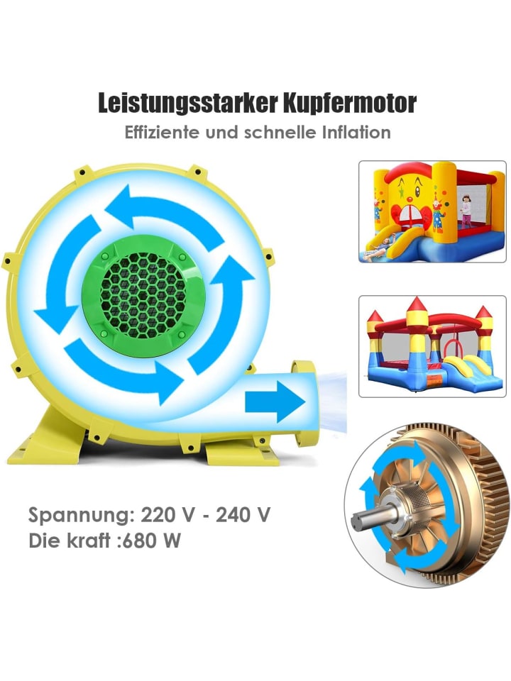COSTWAY Gebläse 680W in Gelb günstig kaufen onesize