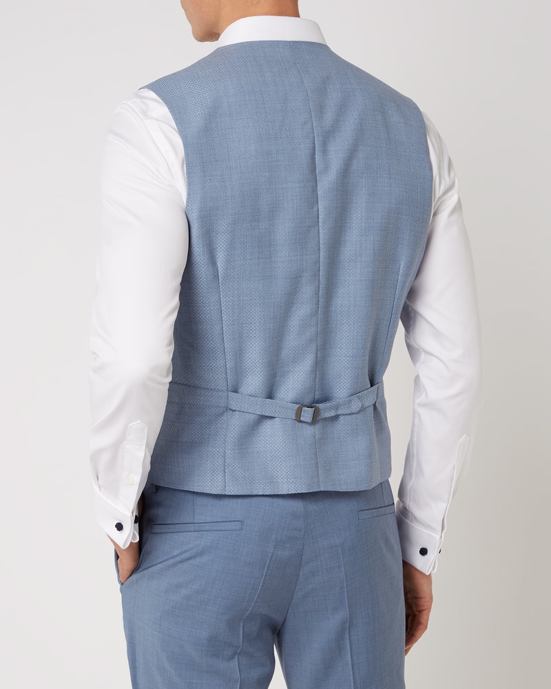 Weste aus reiner Schurwolle - YOUR OWN PARTY by CG – CLUB of GENTS in hellblau
