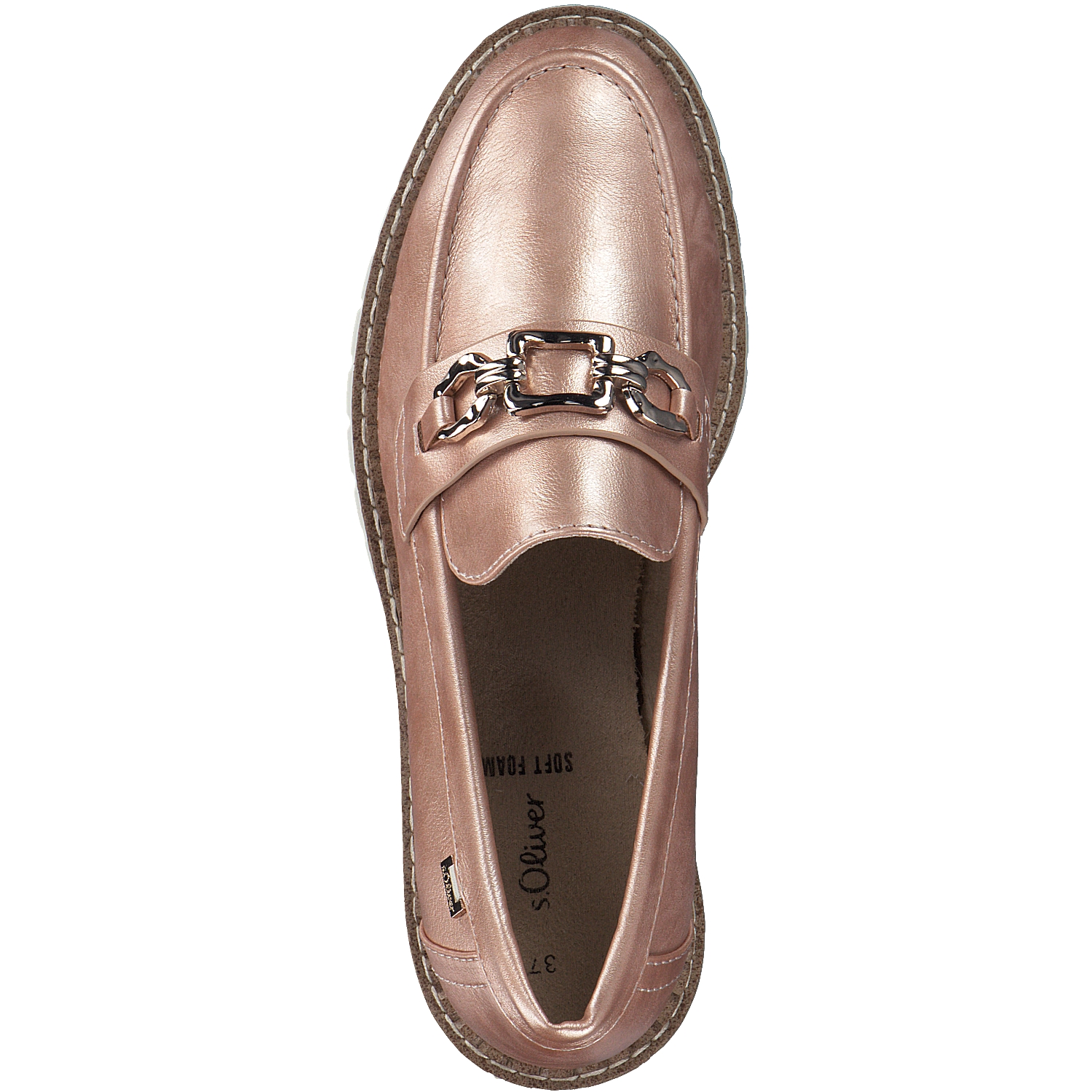 s. Oliver 24702, Mokassins, Damen, Rosa (Kupfer-Multi,Puder)