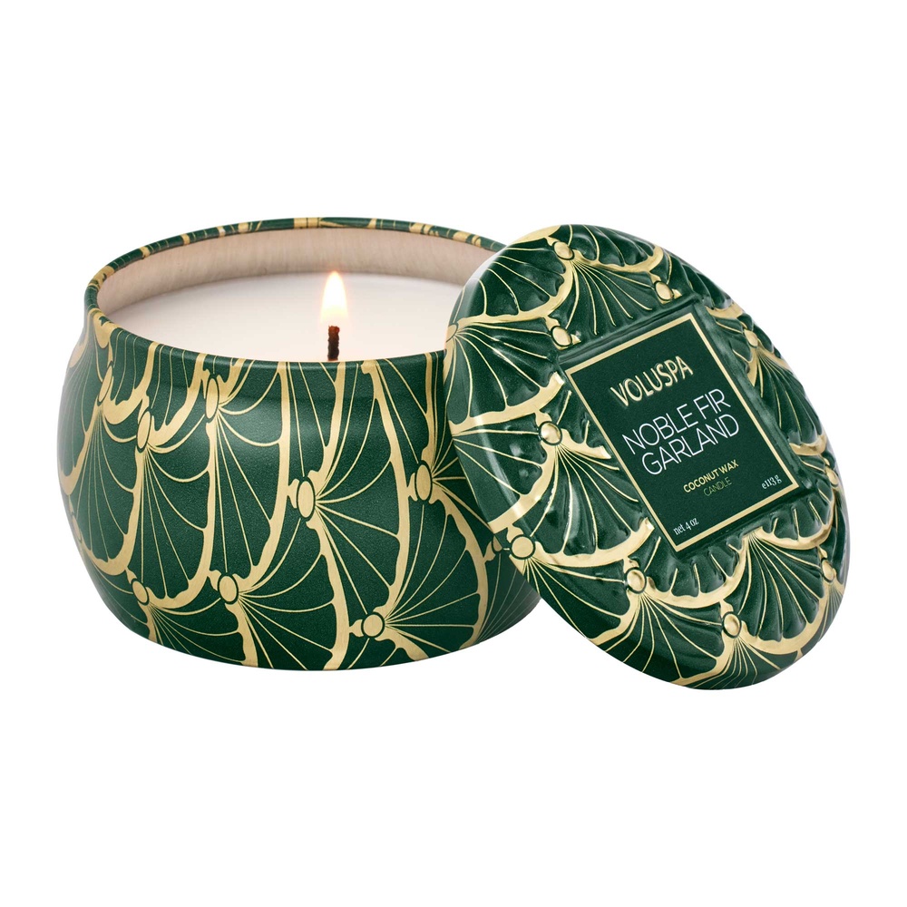 voluspa Noble Fir Garland Mini Tin BOUGIE